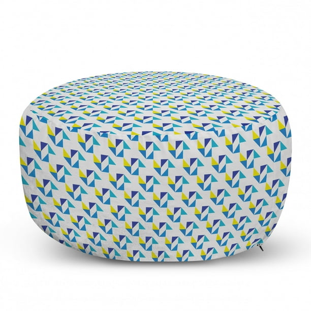 Ambesonne Geometric Ottoman Pouf Decorative Soft Foot Rest with Removable Cover Living Room and Bedroom Retro Inspired Pattern with Circular Floral Motif Sea Blue Dark Turquoise Ambesonne Geometric Ottoman Pouf Decorative Soft Foot Rest with Removable Cover Living Room and Bedroom Retro Inspired Pattern with Circular Floral Motif Sea Blue Dark Turquoise